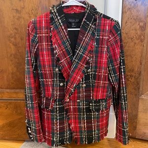 Rachel Zoe Plaid Blazer
